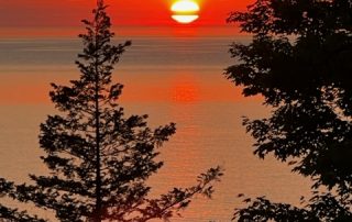 Sun set over the Lake